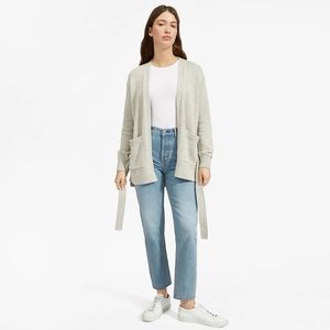 Everlane Soft Cotton Wrap Cardigan sz M